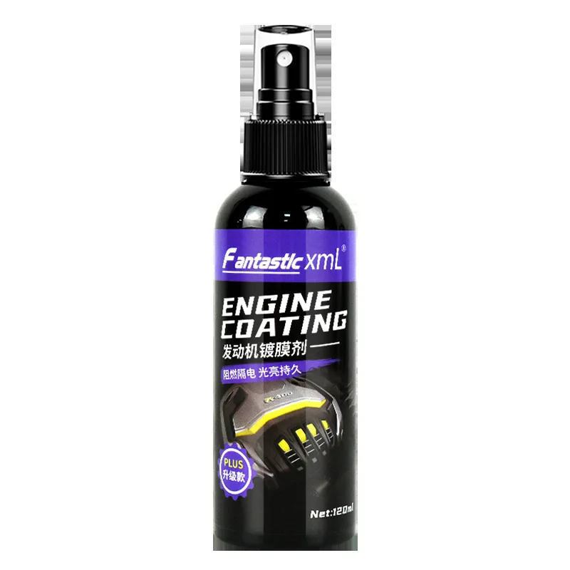 

120ML Capacity Engine Coating Agent Engine Compartment Cleaner Remove Heavy Oil Cleane Car Cleaning Car Polish Ceramic Coating