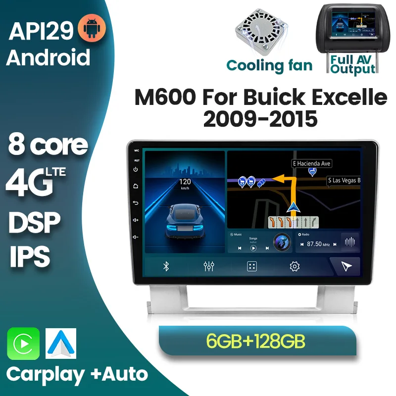 Автомагнитола 1280X720 Android 10 0 видеоплеер навигация для Buick Excelle 2 2009-2015 Opel Astra J 2009-2017 Din