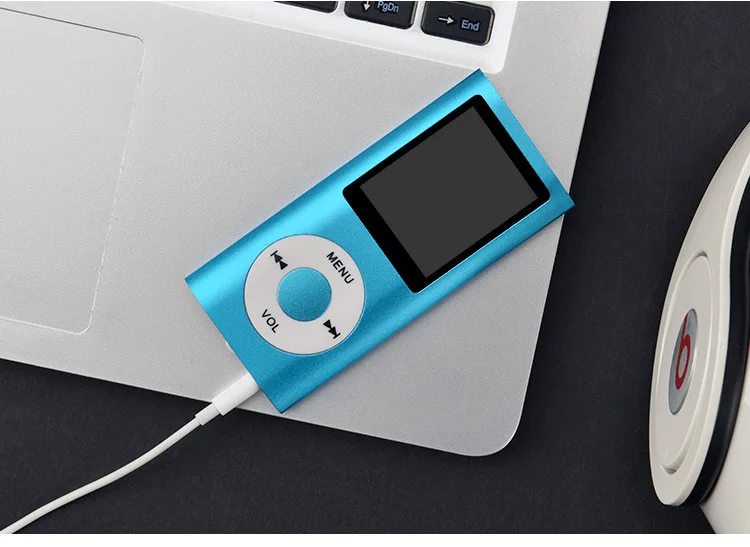 Новые Лучшие подарки, Ssdfly, 16 ГБ, четвертого поколения MP3, MP4 видео плеер черный, красный, синий, серебристый, зеленый - Цвет: Синий