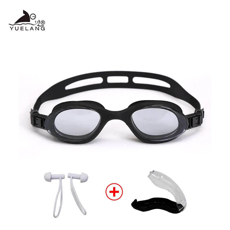 Детские спортивные плавательные очки противотуманные для дайвинга регулируемые