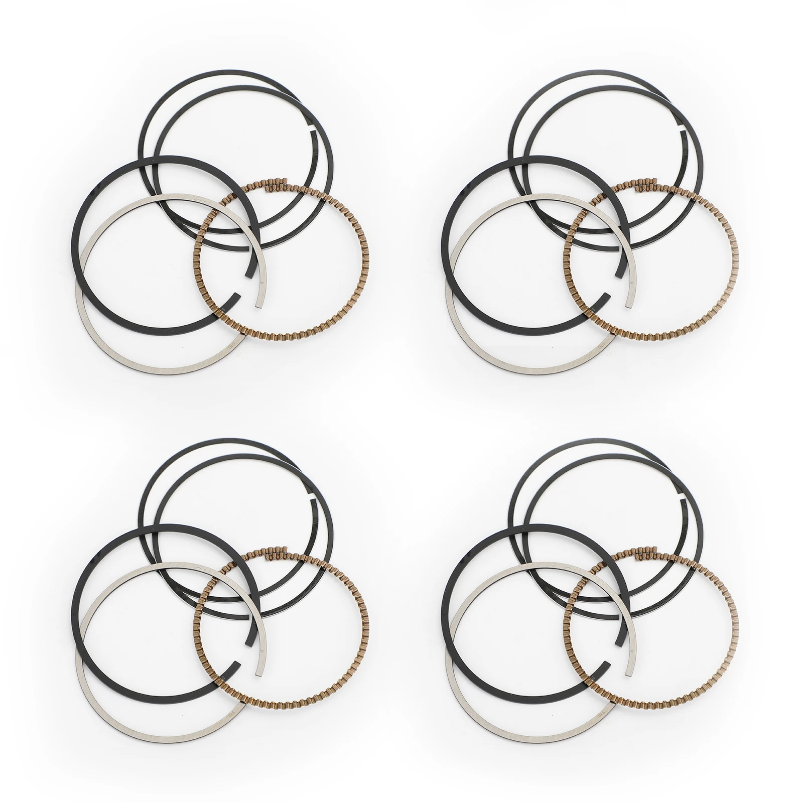 

Areyourshop For Honda CBR250 RRL/RRN/RRR MC22 1990-1994 CBR 250 Piston Pin Ring Kit 4PCS STD +0.25 +0.50 Motorcycle Cap