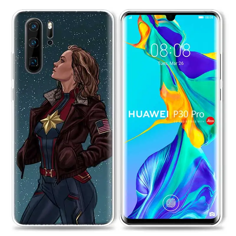 Марвел Капитан чехол для huawei P20 P30 P Smart Z Plus P10 P9 P8 mate 30 10 20 Lite Pro силиконовый чехол для телефона