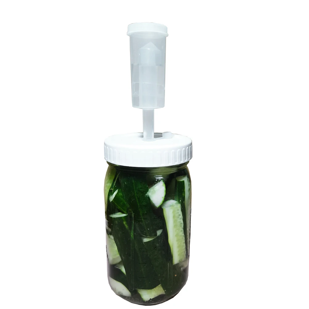 

Fermentation Lid Cover with One-way Exhaust Valves Fermenting Lids Kit for Wide Mouth Mason Jars 86mm MAZI888