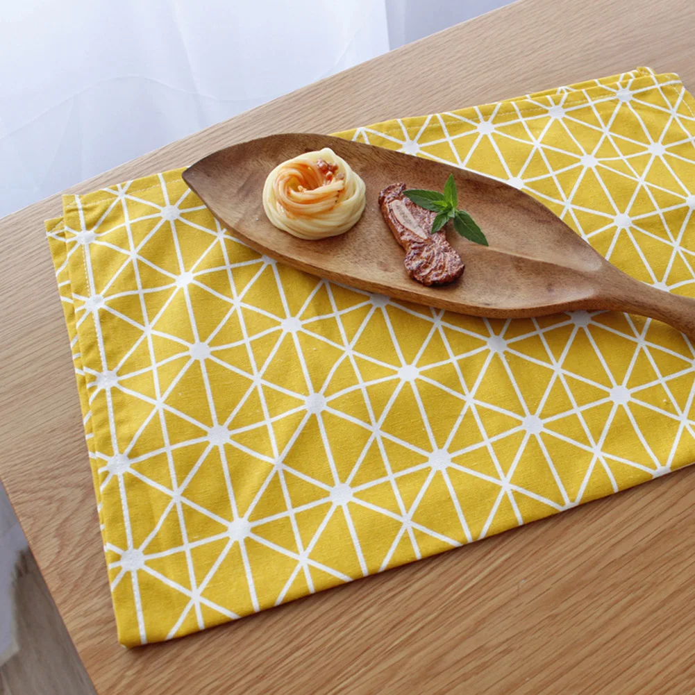 Новый 40x60 см простое хлопковое Белье столовых салфеток обеденный стол