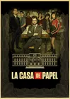 Постер на холсте, в стиле ретро, с изображением испанского неизвестного фильма La casa de papel