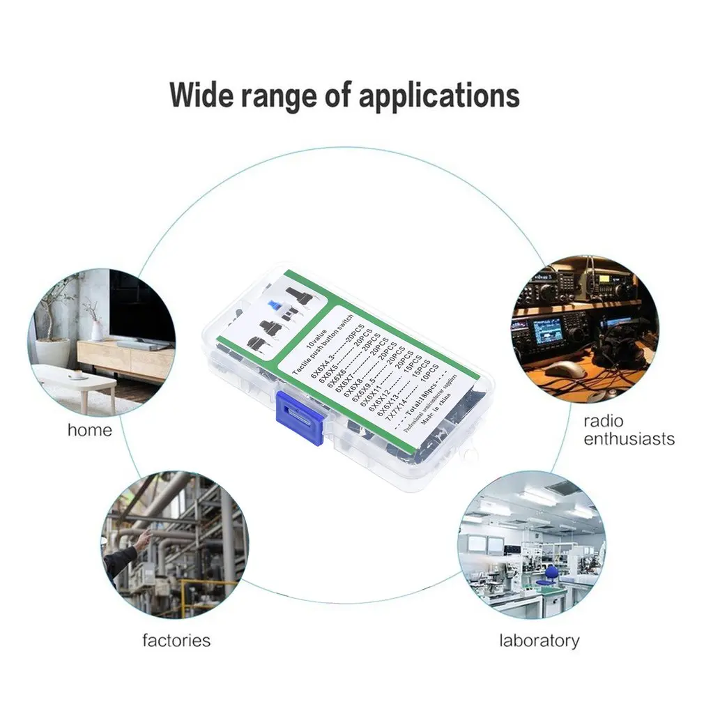250 шт. Тактильный кнопочный переключатель Микро Переключатель 10 моделей для