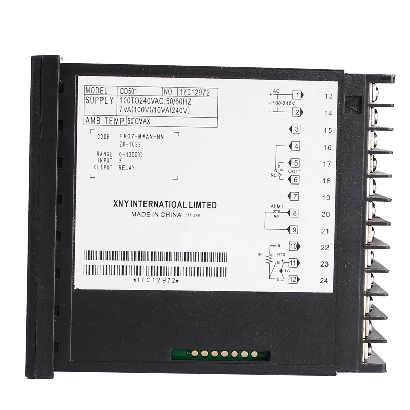 CD501 96*48 мм горизонтального типа цифровой PID контроль температуры термо контроль Лер, датчик входного сигнала термопары K, релейный выход