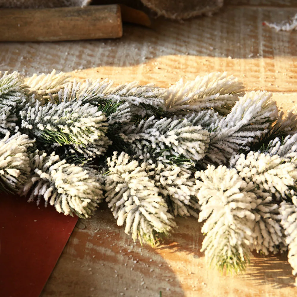 Имитация снежного тростника Рождественский венок Рождественская елка украшения