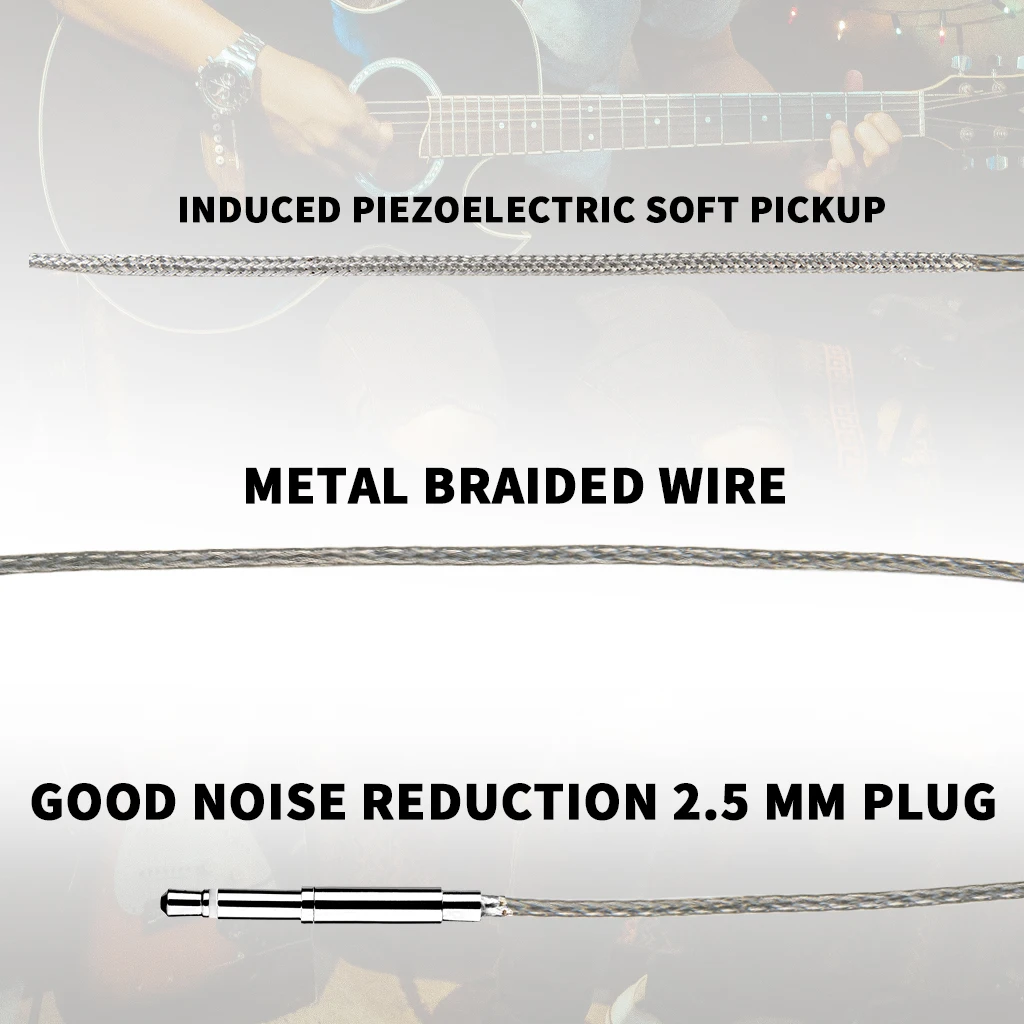 10 шт. супер тонкий под Седло Пьезо для звукоснимателя классической/акустической