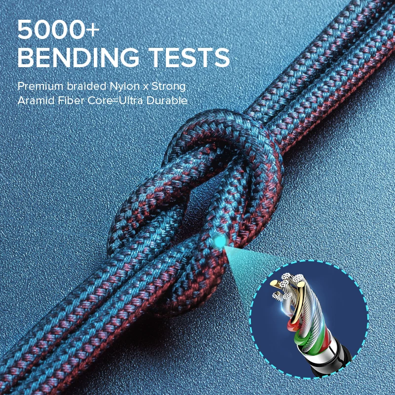 Светодиодный USB кабель MCDODO для быстрой зарядки Type C микро стандартное зарядное