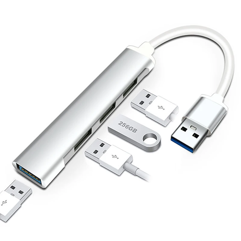 4 Порты и разъёмы USB 3 0 концентратор ультра тонкий данных usb хаб 2 для ноутбука Mac Pro