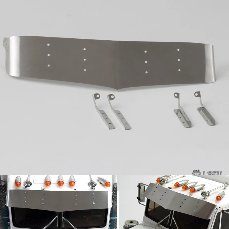 Металлический козырек LESU 1/14 запчасти для радиоуправляемого автомобиля TAMIYA King