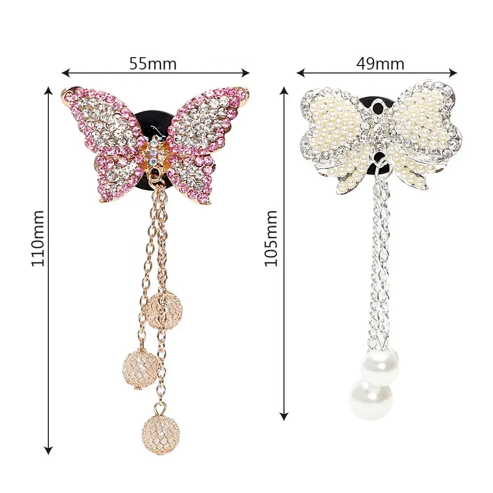 

Butterfly Shape Air Freshener Artificial Crystal Car Air Vent Perfume Cute Car-styling Solid Fragrance Interior Accessories