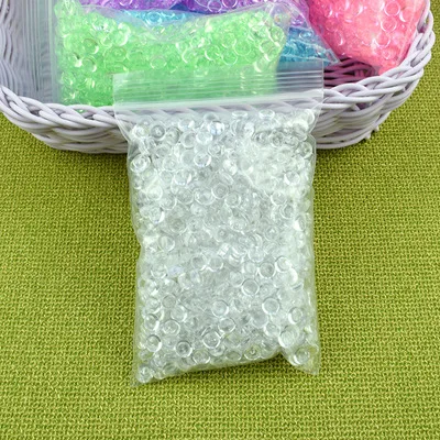 Счастливые поставки слаймов обезьяны плоские бусины добавки амулеты DIY наполнитель Аксессуары декор для пушистых облаков прозрачный слизи глина - Цвет: White