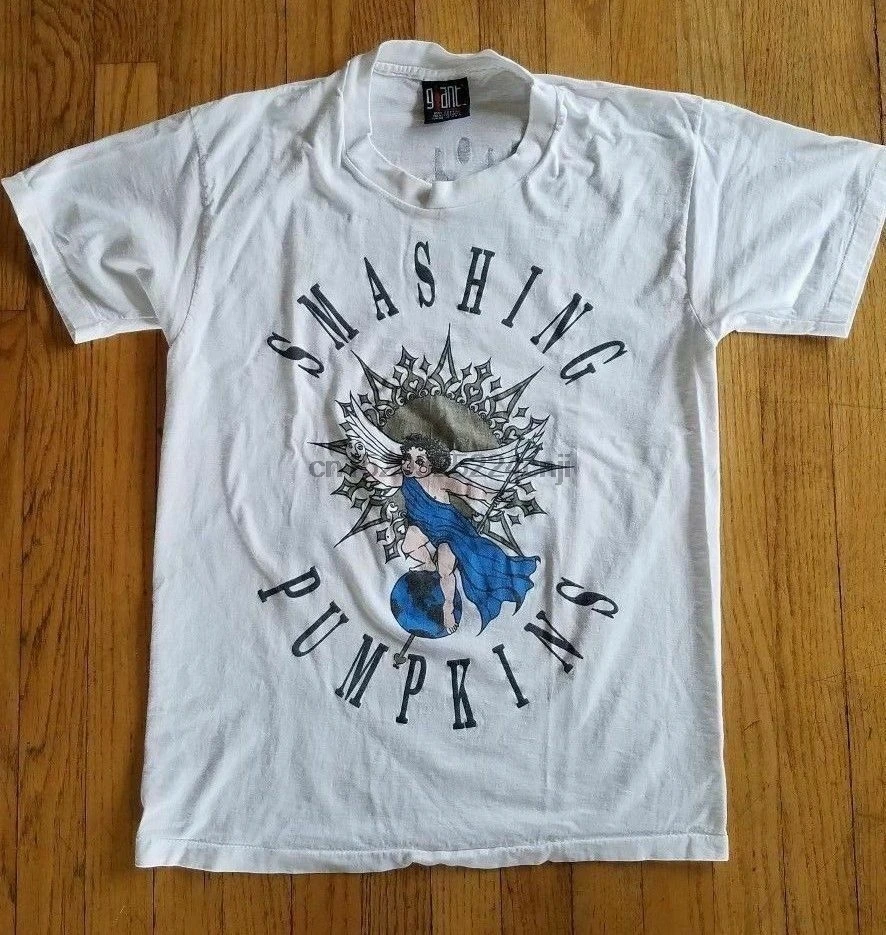 Рубашка Smashing футболка с тыквами Vtg Gish Era рубашка rprnt американский Топ |