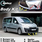 Дефлектор губ бампера для Citroen Jumpy  Dispatch MK2 2007  2015, передняя юбка спойлера для тюнинга TopGearнаборовполосок