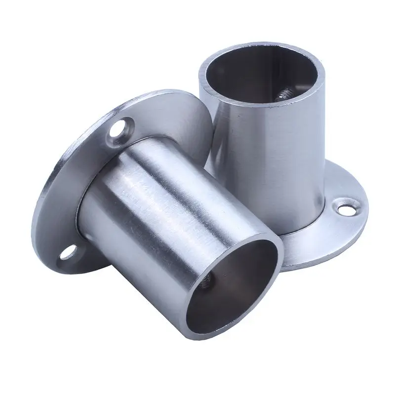 Шкаф 25 мм Труба из нержавеющей стали рельсовый стержень торцевой опорный