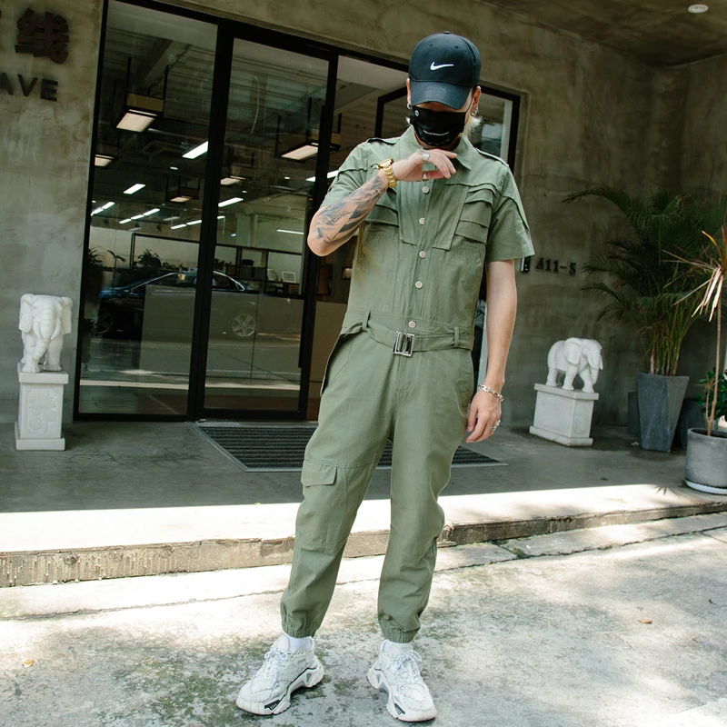 

Комбинезон мужской, с коротким рукавом, в Корейском стиле