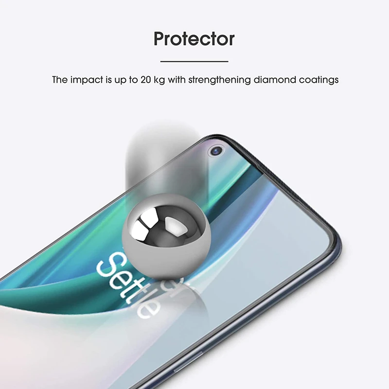 2pcs screen protector for oneplus nord 10 5g tempered glass screen protector for oneplus nord 10 9 hardness hd anti scratch free global shipping