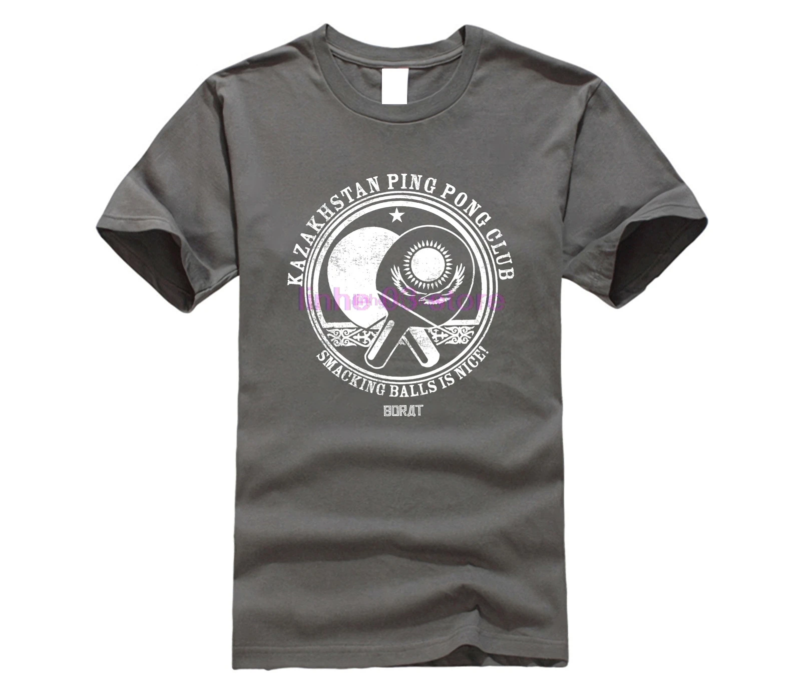 Официальная Лицензионная Мужская футболка для пинг-понга клуб Борат-Казахстан 3xl