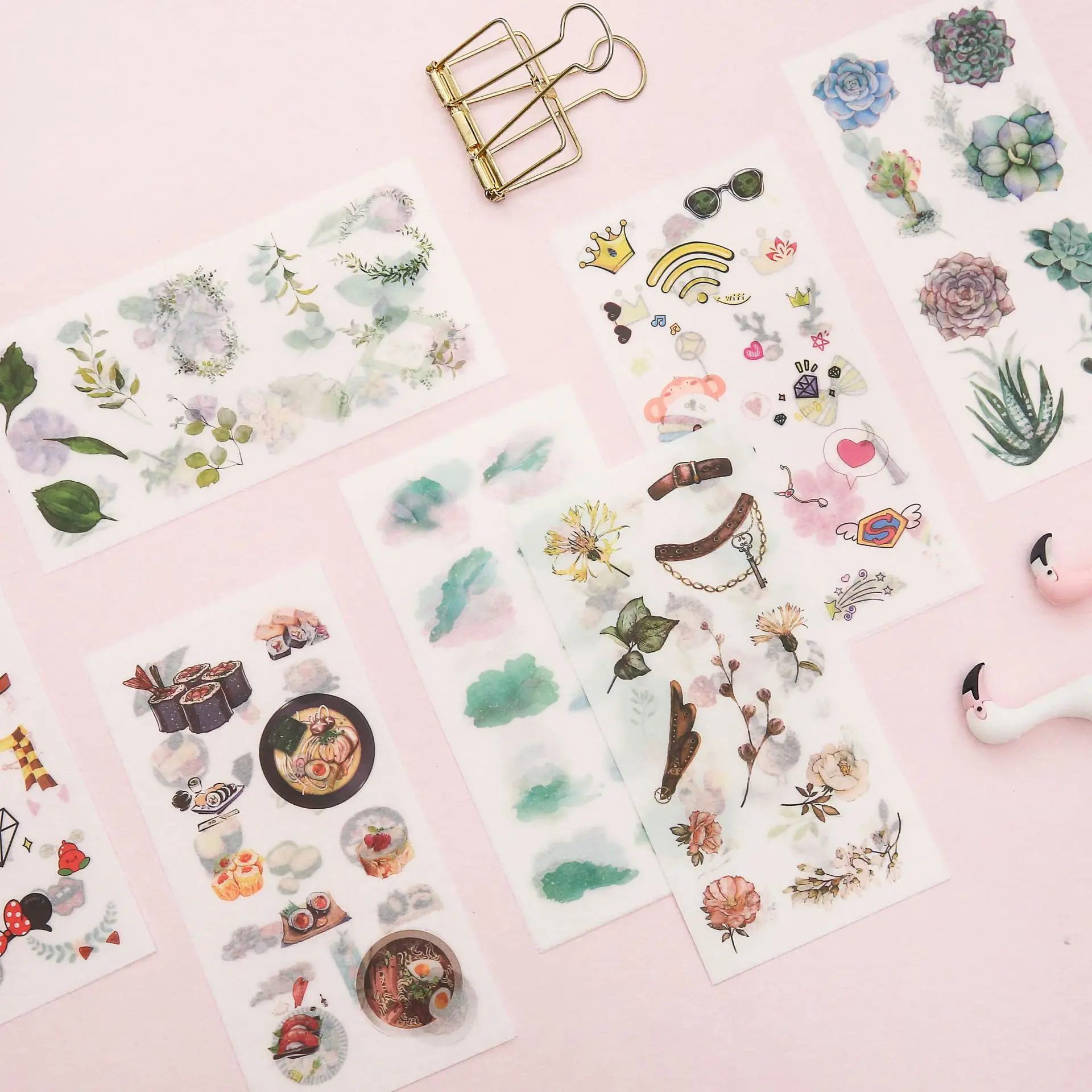 

20set Kawaii Stickers Cute Unicorn Flower Diary Planner Decorative Mobile Stickers Stationery Scrapbooking DIY Craft Sticker