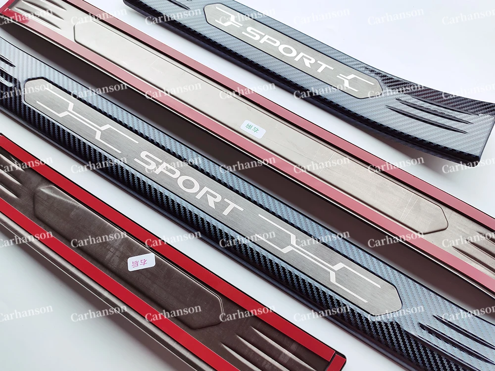 Car Door Sill Cover For Toyota RAV4 2020 Accessories stainless steel Pedal XA50 Protector Scuff Plate Auto Styling Sticker Trim |