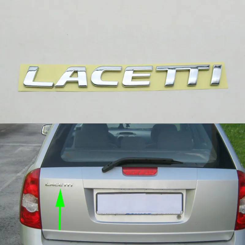 

For Chevrolet Optra Lacetti Emblem Car Rear Tailgate Trunk Nameplate Badge Logo Letters Sticker