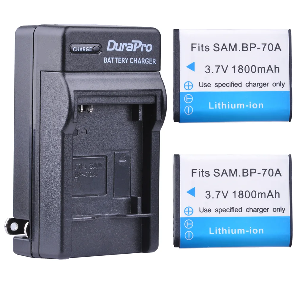 BP-70A батарея + одно зарядное устройство для Samsung ST95 ST100 ST6500 SL50 SL600 TL205 WB30F WB35F DV150F ES65 ES67