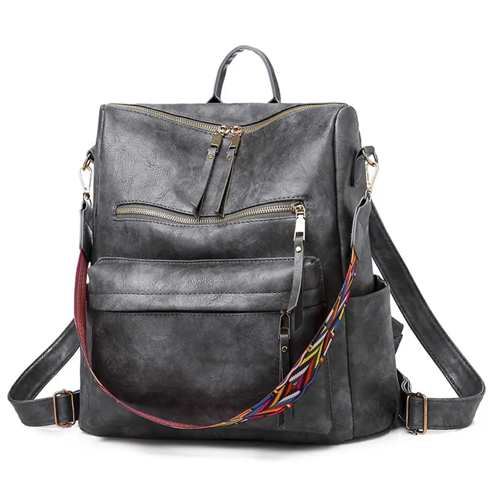 

Retro Grote Rugzak Vrouwen Pu Lederen Rugzak Vrouwen Knapzak Reizen Rugzakken Schouder Schooltassen Mochila Rugzak