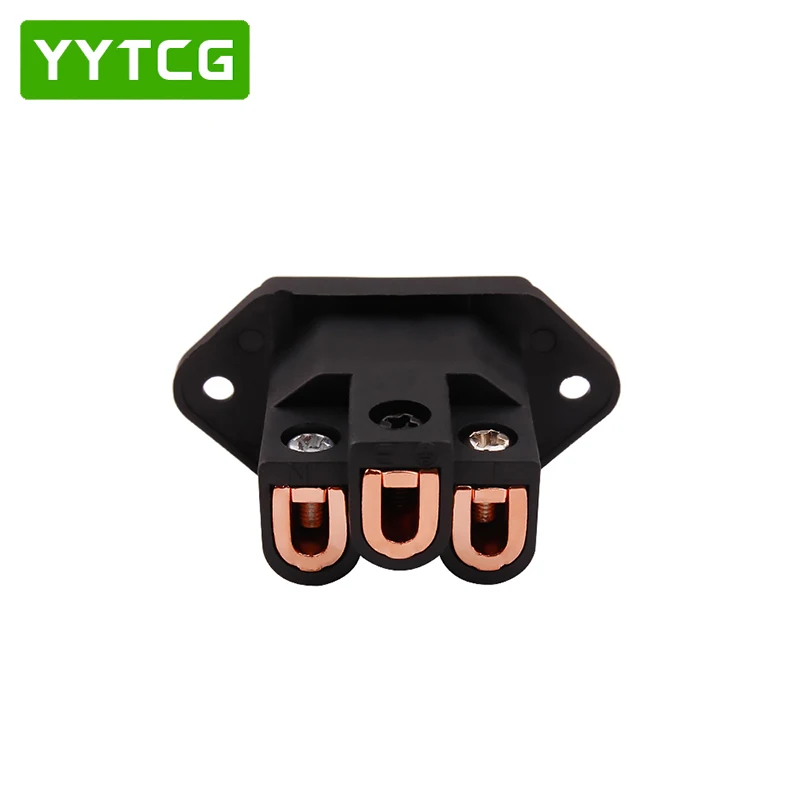 YYAUDIO AC IEC входное гнездо Чистая Медь позолоченная HIFI мощность