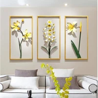 modern living room wall decoration crafts three dimensional iron art pendants home restaurant office background wall hangings