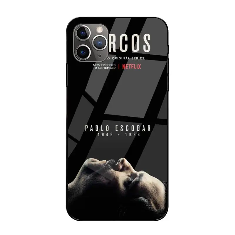 

Narcos TV Series Pablo Escobar Phone Case Tempered Glass For Iphone6plus 6S 7 7plus 8 X XS XSmax XR 11 12 Pro Max 12mini