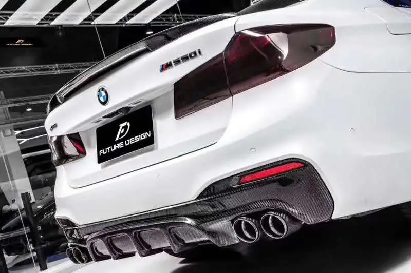 FD Style спойлер для переднего бампера из углеродного волокна BMW 5 серии G30 G38 2018 2019