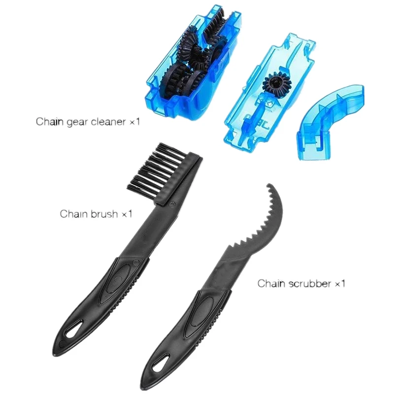 

Portable Bicycle Chain Cleaner Bike Brushes Scrubber MTB Wash Tool Mountain Cycling Motorcycle Cleaning Kit Outdoor Accessory