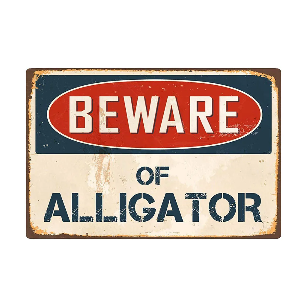 Металлическая покраска Остерегайтесь собаки кошки животных на стене