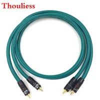 thouliess pair hifi gold plated rca audio cable hifi double rca signal line rca high end cable for cardas cross