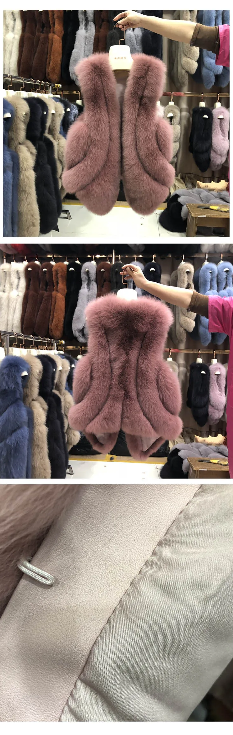 Tatyana FURCLUB жилет из натурального Лисьего меха дизайн женская меховая куртка из натурального Лисьего меха Зимний короткий жилет