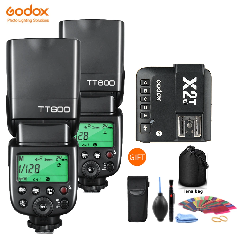 Беспроводная вспышка Godox TT600 2 4G GN60 Master/Slave для камеры Speedlite X2T триггер Canon Nikon Sony Pentax