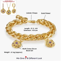 DreamCarnival 1989 Exotic Bracelet Zirconia Charms Thick Woven Chain Elegant Party Women Jewelry Ships from United States WB1239