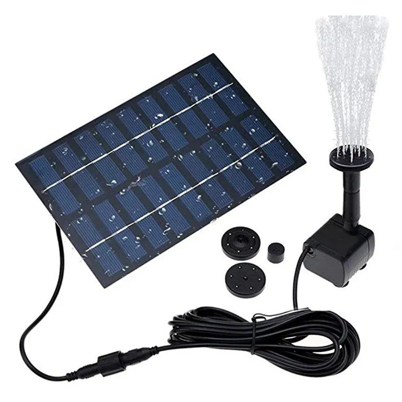 Садовый фонтан на солнечной батарее 9 В 220 л/ч|Фонтанчики и купальни для птиц| |