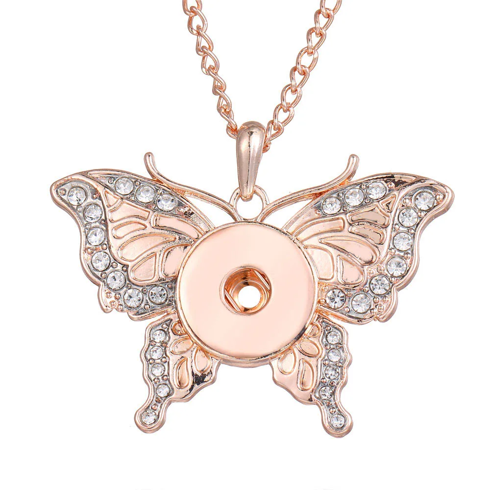 Новое ожерелье из розового золота с кристаллами подвеска в виде сердца и Совы