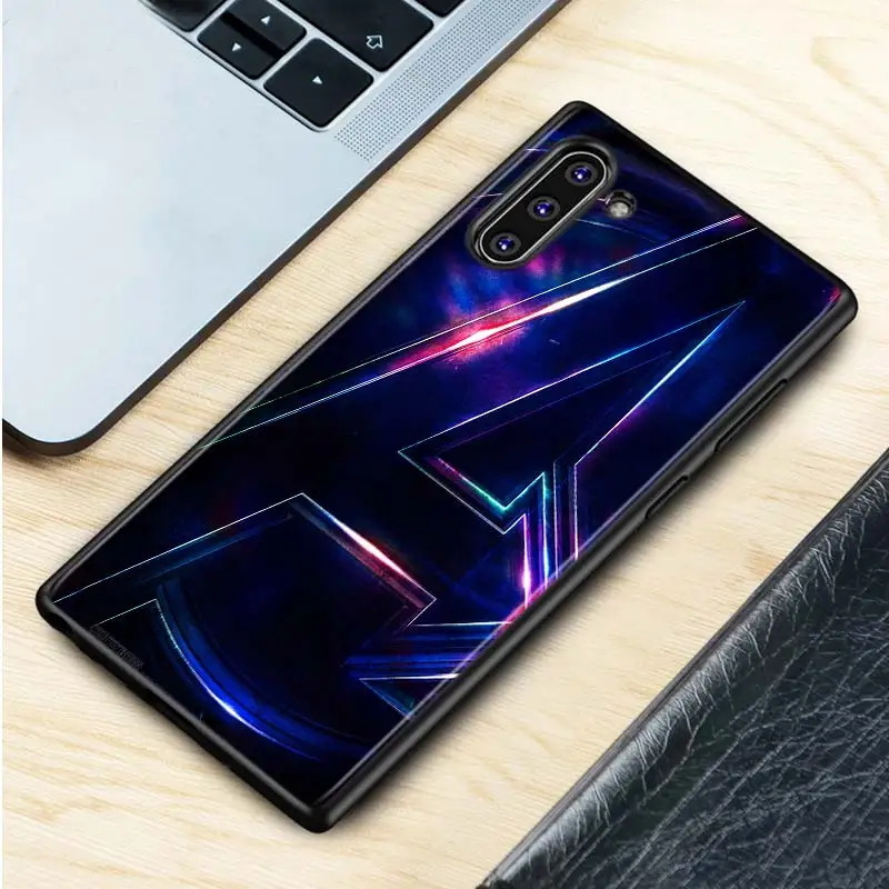 Черный силиконовый чехол Мстители Железный человек Капитан Америка для samsung Galaxy Note 10Plus 10 Pro 9 8 S10 S9 S8 Plus S7 S6 Чехол Для Телефона