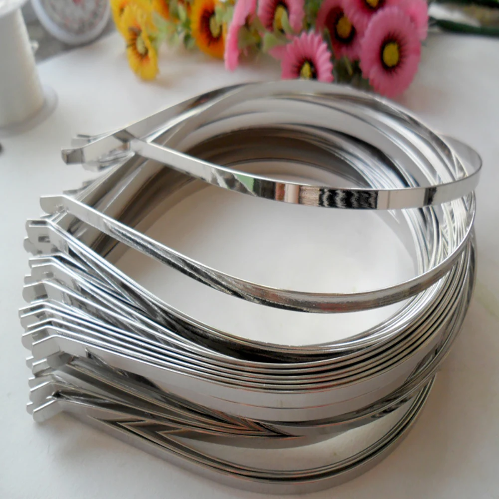 

10 Pcs Blank U Shape Silver DIY Decor Daily Easy Wear Brighter Gift Stainless Steel Hair Band Durable Plain Accessories