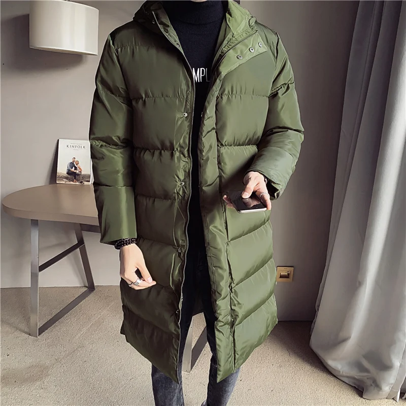 

2021Men keep winter parker Jackets/Male slim Long Casual hooded Cotton Jacket Men Thick Windbreaker Jacket Down Jackets Coat 5XL