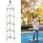 Альпинистская веревка Лестничные Качели треугольник деревянная лестница 5 шагов сад игрушки Спорт на открытом воздухе оборудование для детей