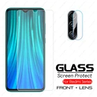 Защитное стекло для xiaomi redmi note 8 pro, 8t, K40 Pro Plus, note 8, 8a, закаленное, 2 в 1