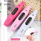 Электрическая мини-ручка для полировки ногтей, пилки, ручка с зарядкой от USB, средство для удаления гель-лака с УФ светодиодной подсветкой, инструмент для дизайна ногтей, сверлильный станок для ногтей, наборы для снятия лака для ногтей