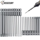Набор безопасных сверл 1112 шт., отвертка с защитой от вскрытия, шестигранная звездообразная отвертка, биты с плоской головкой 14 