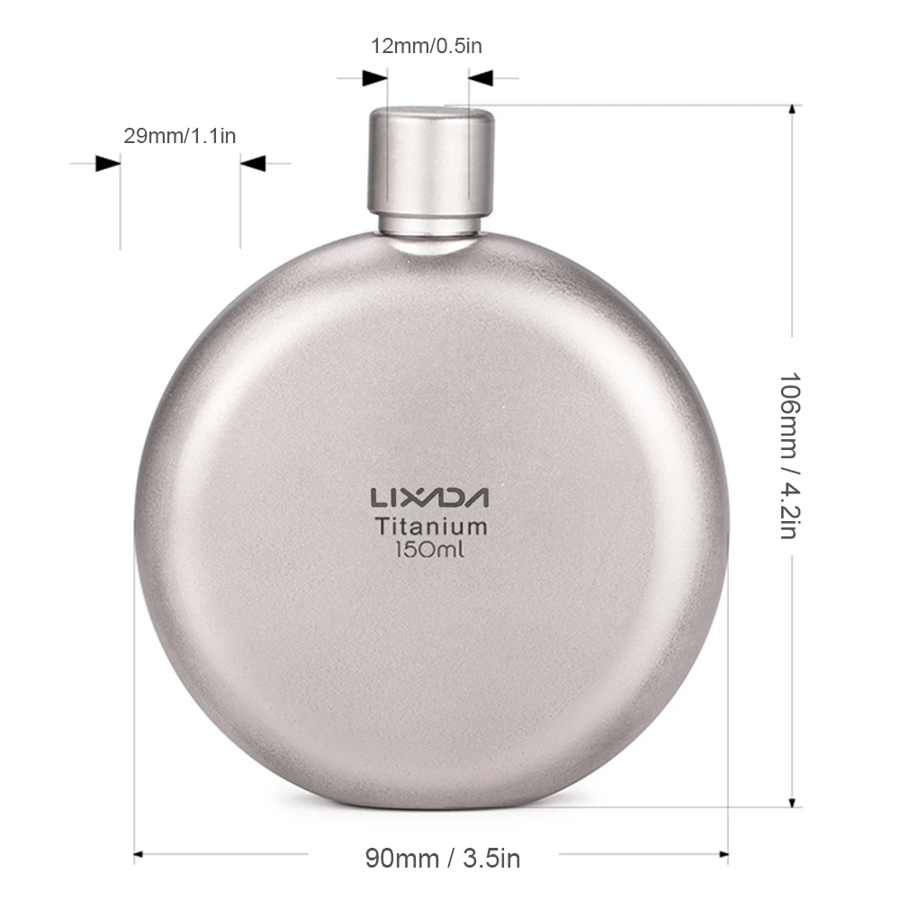 Титановая колба для вина и виски 150 мл|Столовые приборы пикника| |