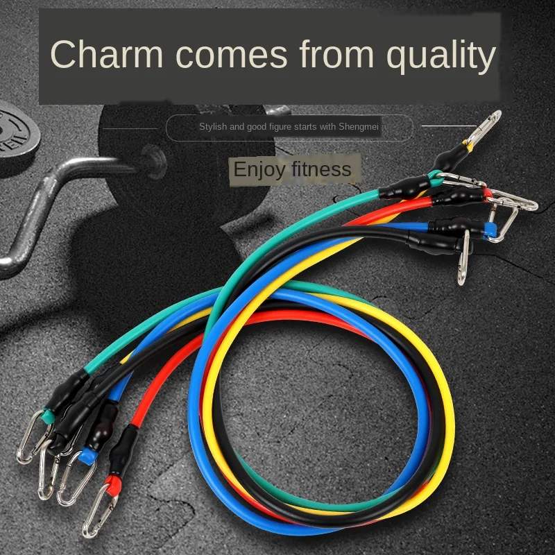 Латексные Эспандеры 11 шт./компл. тренировочные трубы для йоги резиновые